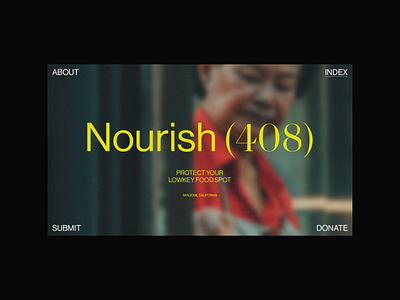 Nourish (408) | Homepage Concept