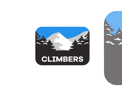 Climbers Adventure Logo adventure branding camping cartoon climber design graphic design illustration logo mountain peak snow ui ux vector