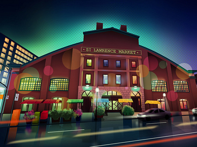 St. Lawrence Market graphic design illustration st. lawrence market