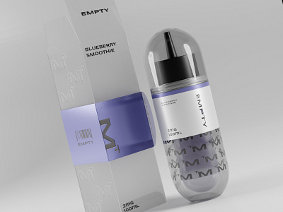 EMPTY Liquid Packaging brand identity branding design graphic design label liquid logo packaging vape visual identity