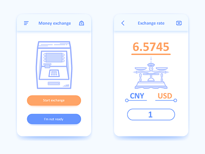 Quick currency exchange page app currency exchange ui