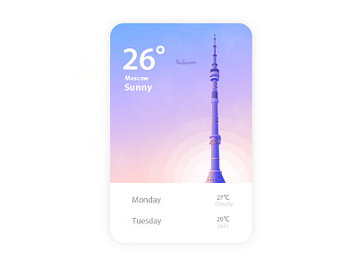 Moscow app city colour moscow tower ui