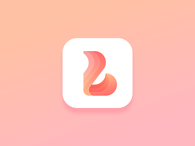 L+B logo b l logo pink