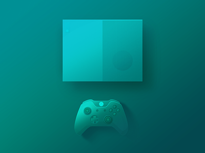Games console app games gradient green illustration one s ui xbox