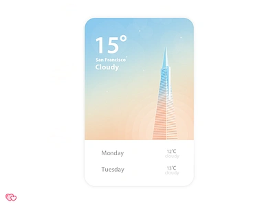 Transamerica Pyramid app city colour tower ui