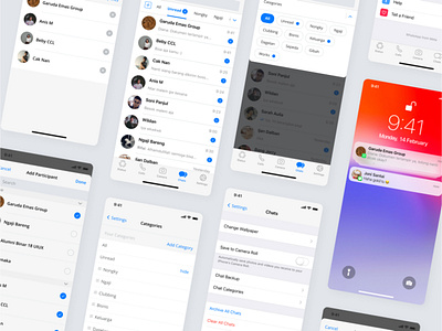 WhatsApp Redesign - Chat Categories #2 app category chat design design thinking redesign ui ux whatsapp