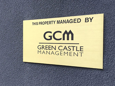GCM signage mockup logo mockup render signage