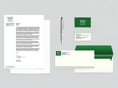 Gcm Stationary branding business card letter head logo visual identity