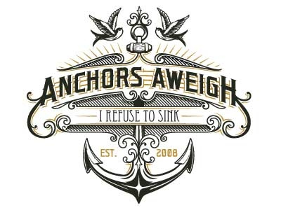 Anchors Aweigh Productions logo anchor logo vintage