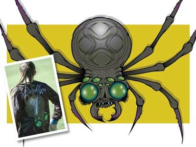 "Brooklynn" Keeper Jersey for Vivace Custom Apparel, LLC illustration jersey soccer spider sublimation