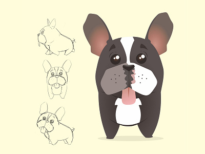Dog animal cartoon design digital drawing dog graphic design illustration