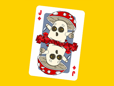 Mushroom Playing Card