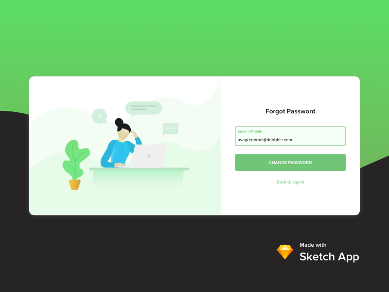 Forgot Password Concept By Sabarivasan C On Dribbble