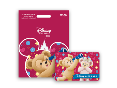 Disney Gift card card disney disney bear disneyland duffy duffy bear