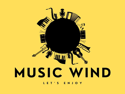 Music Album branding design illustration logo vector
