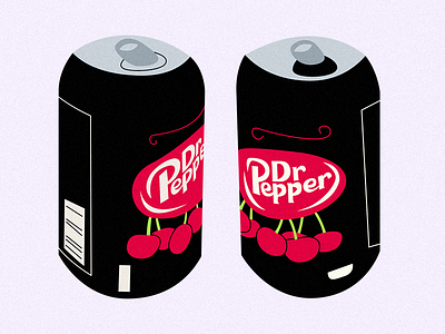 Dr Pepper can art can drink illustraion