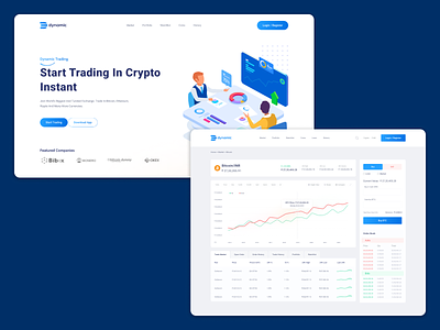 Crypto Trading Bot cryptocurrency design trading bot ui webapp website
