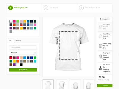 Design Mockup For An Apparels Printing Company design green shirt