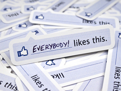 Facebook Like Stickers 55 blank blue facebook facebook like like moody ross social media sticker stickers