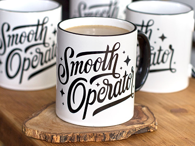 Smooth Operator mug operator script smooth type typography