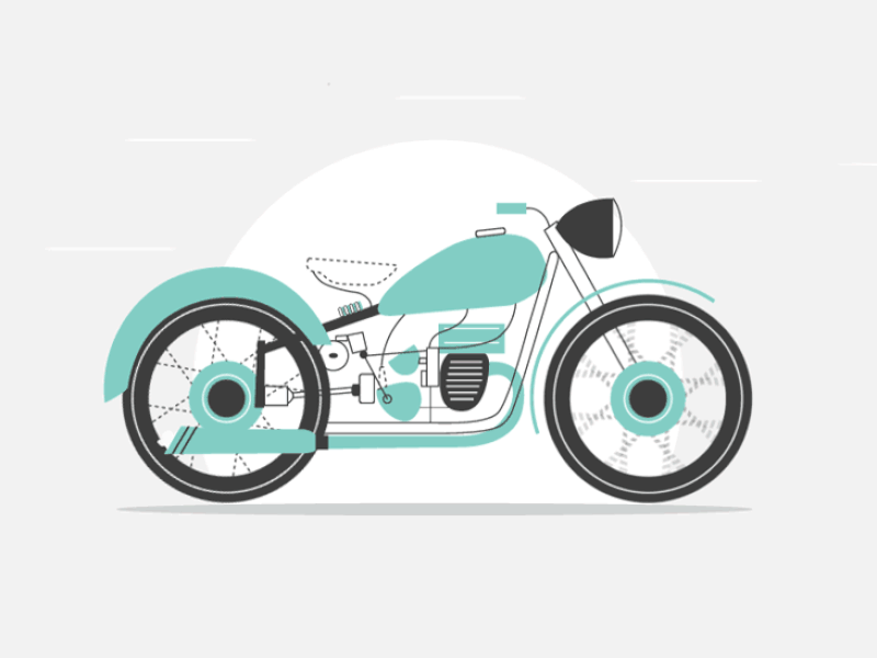 Traveler's Alphabet illustration kids illustration motorcycle retro simple travel vintage