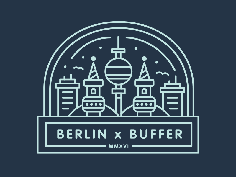 Berlin Tee animation berlin design monoline simple t-shirt tee tower thing typography