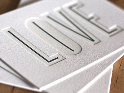 Detail Love cranes cyclone letterpress lettra live love print