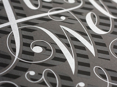 Big 'Ol Dubbya custom hand drawn script type typography varnish w