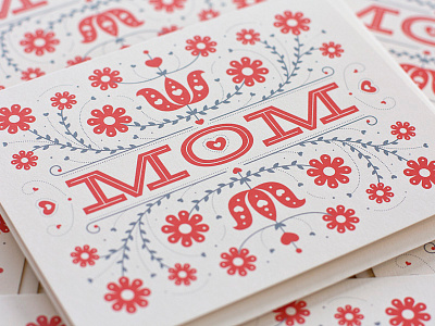 Mompliments dutch flowers hearts mom mothers day pa dutch type