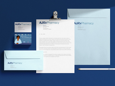 AJRX pharmacy visual identity branding corporate design graphic design illustration logo visual identity