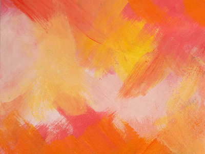 Sunset (detail) brushwork gouache illustration orange painting sunset