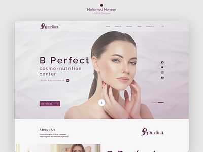 Beauty Center UI & UX Design (website)