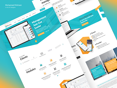 UI & UX Design BRICKS Management System Web Design. design graphic design landing page ui uiux design ux web page