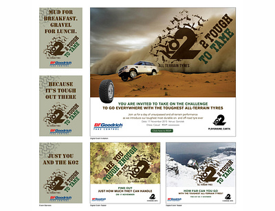 BF Goodrich – KO2 All Terrain Tyres Launch Event Creative advertising art direction branding creative concept event offroad tyres