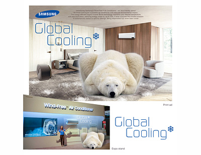 SAMSUNG Eco-Friendly Wind-Free Air Conditioner Creative Concept advertising air conditioner art direction branding creative concept event print ad
