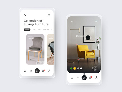 Ecommerce with Augmented Reality adobe illustrator adobe xd agumented reality ar design ecommerce ecommerce app ecommerce design figma figmadesign interaction ui ux