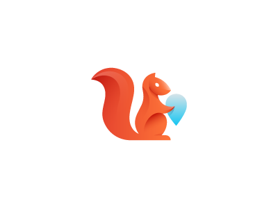 Squirrel mark animal geolocation geotag logo mark squirrel tag wip