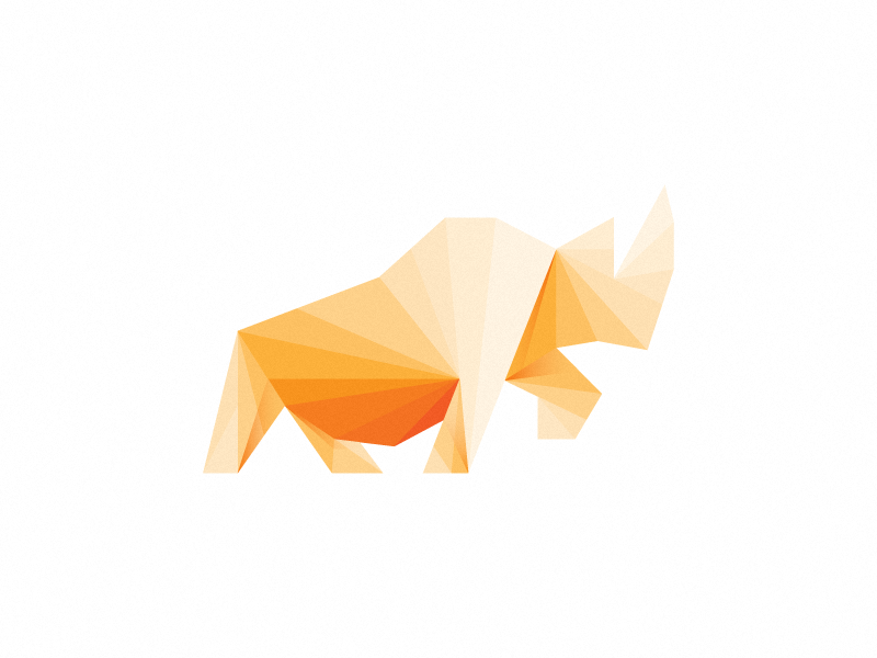 Rhino mark (not for sale) logo mark rhino wip yellow parts