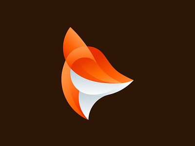 Foxy 2nd fox gradients logo mark red wip