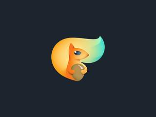 Squirrel mark (Full version) by Ivan Bobrov — logo design on Dribbble