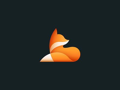 Fox animal branding fox gradients icon icon design logo logo design mark red sale