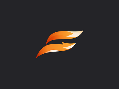 FitFox logo mark f fit fitness fox jump letter logo mark run sport