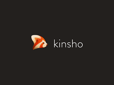 Kinsho (Red panda) branding design fox icon icon design logo logo design mark panda red