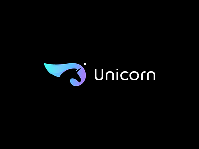 Unicorn 2nd icon design logo logo design mark process unicorn wip