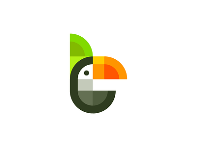"t" for toucan bird branding flat icon icon design illustration letter logo logo design t toucan