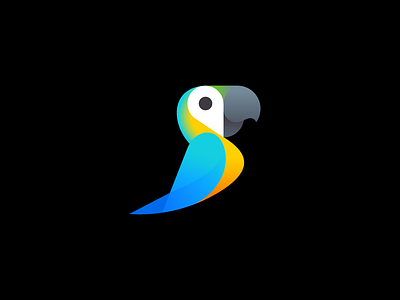 Parrot + Pin geo geotag icon icon design logo logo design negative space parrot pin tropic