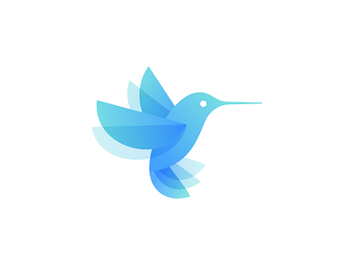 Bird Mark bird blue colibri design hummingbird icon icon design logo logo design