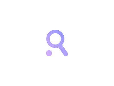 R - Research icon letter logo logo design magnifier r