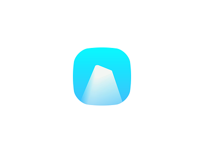 "I" for Iceberg arctic blue i iceberg icon letter logo