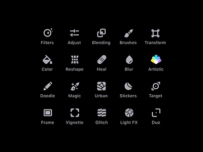 Photofox Icons design icon icon design ui